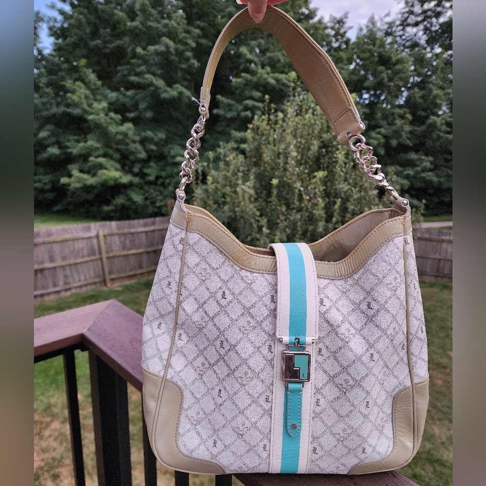 L.A.M.B. Commodore Satchel In Shadow Print - image 1